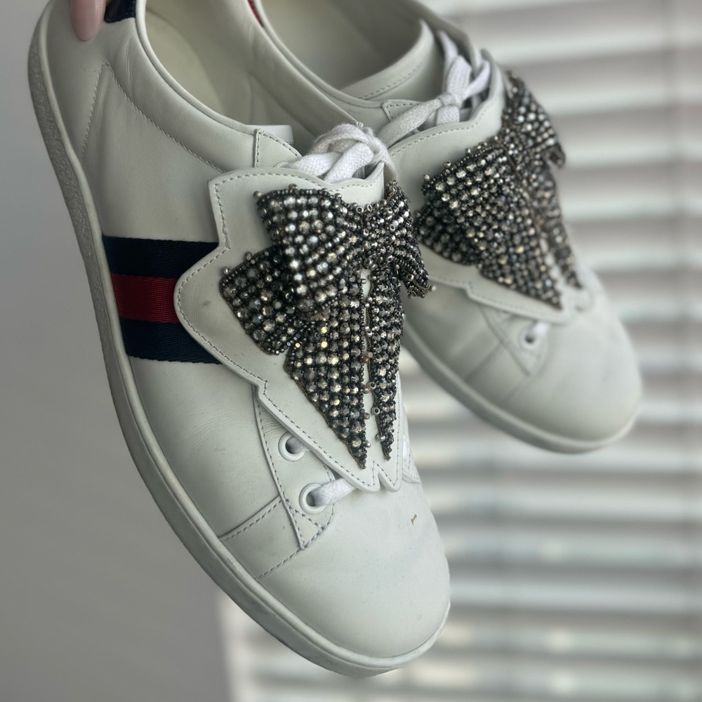 ❤️ GUCCI New Ace Bow Lace Patch ❤️